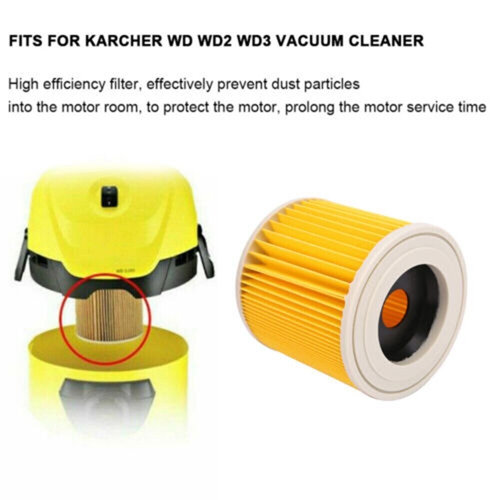 1* X Cartridge Filter For Karcher Wd Wd2 Wd3 Series Wet&dry Vac Vacuum Cleaner