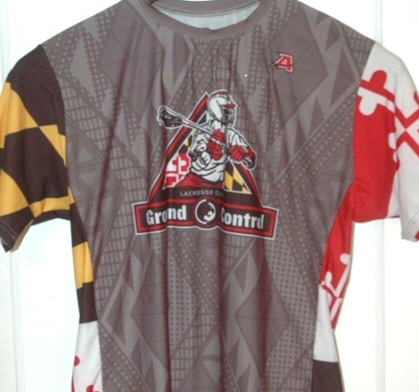 Ground Control Lacrosse Club Shirt/jersey Rare Maryland Flag Team Lax Baltimore