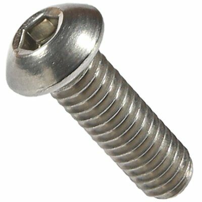 5/16-18 Button Head Socket Cap Screws, Allen Hex Drive Stainless Steel 18-8