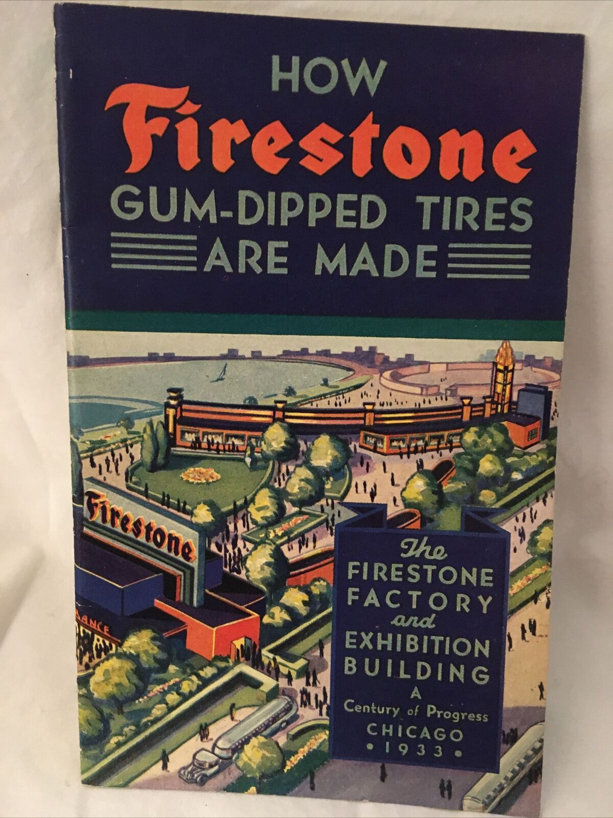 1933 How Fire Stone Gum Dipped Tires Are Made Book Original