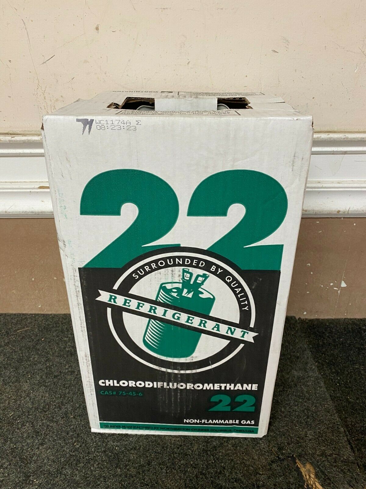 Worthington R22 R-22 Refrigerant 30lb Jug Can New Sealed
