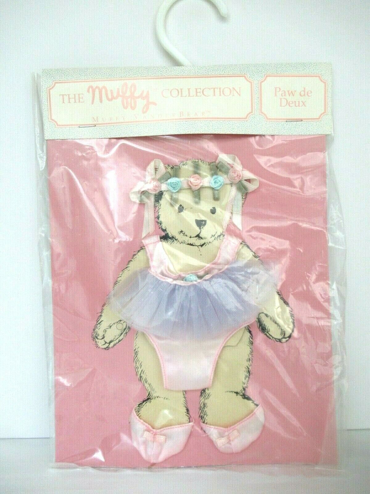 New Nabco Muffy Collection Vanderbear Paw De Deux Ballet Clothes Outfit 1990