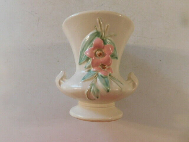 Rare 1940's Mccoy Blossom Time Vase Flower Pot No Chips Cracks Pink Flower