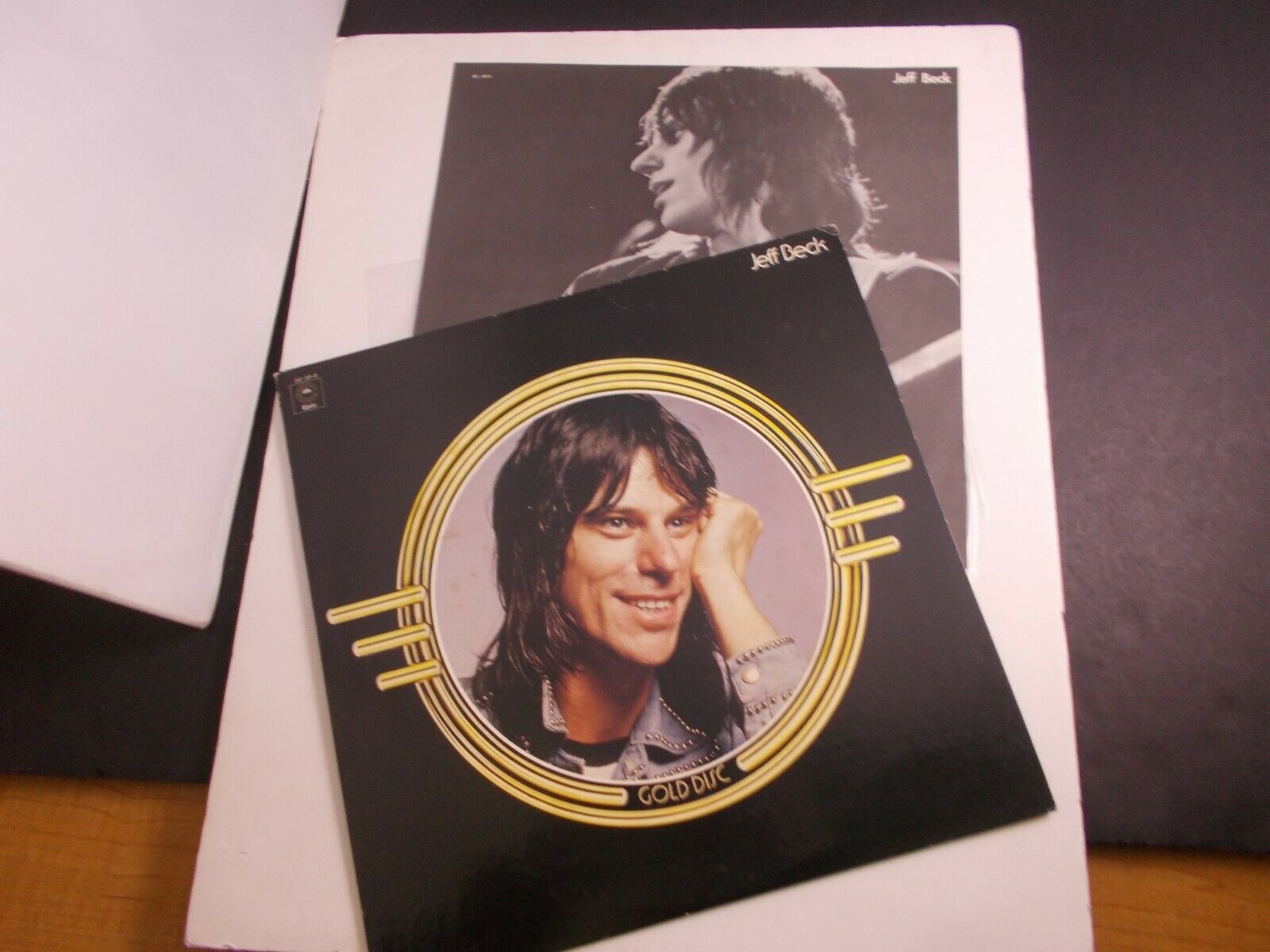 #           Jeff Beck--gold Disc Japan Only  Lp Vinyl 12" Epic 263p-6 W/ Insert