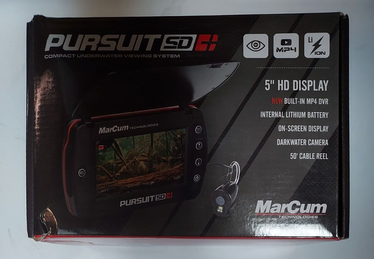 Marcum Pursuit Sd+ 5" Display Compact Underwater Viewing System Brand New