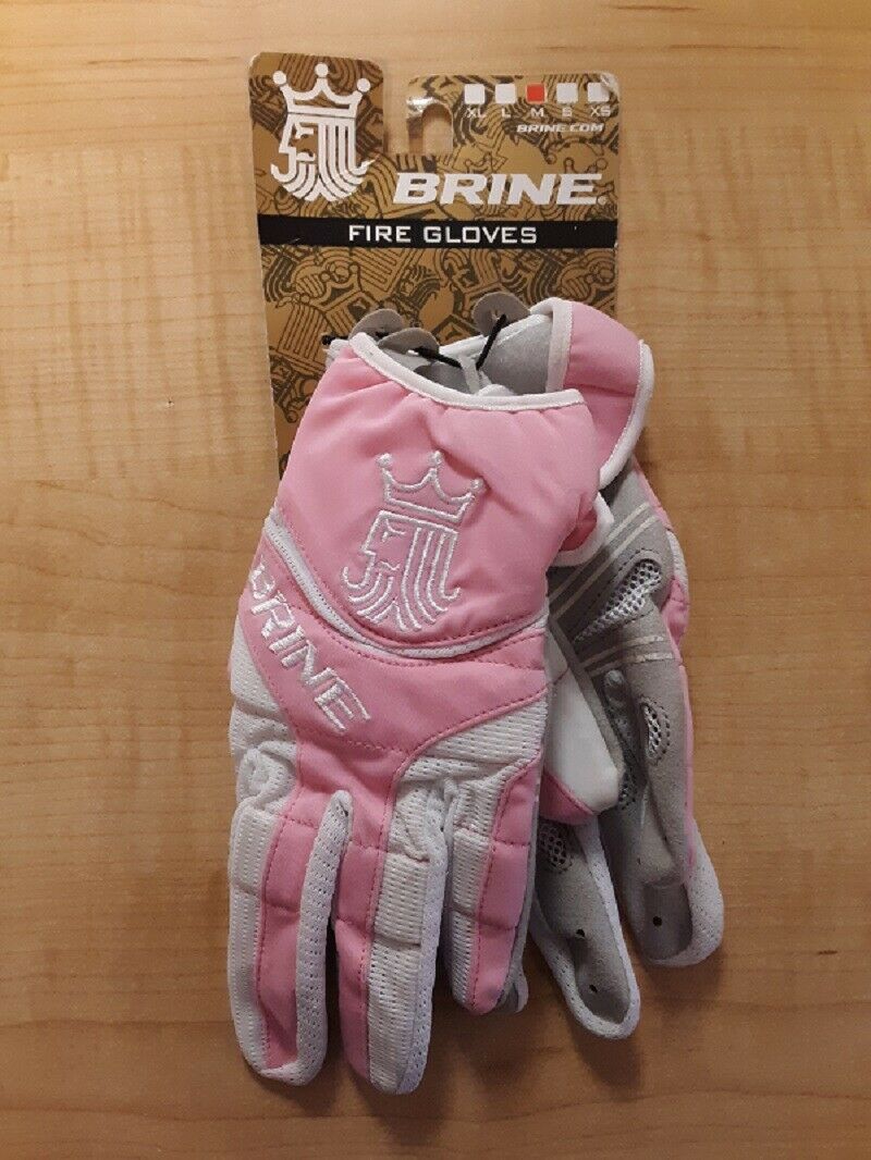 Brine Fire Lacrosse Weather Mesh Gloves, Pink *check For Size