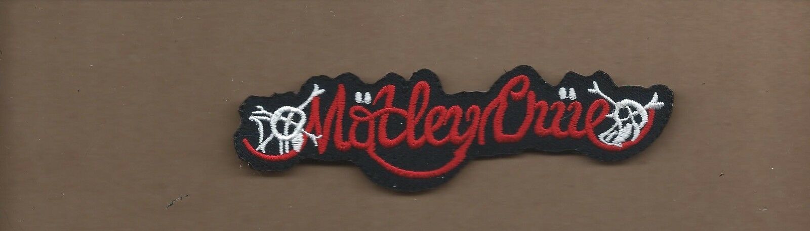 New 1 1/4 X 4 5/8 Inch Motley Crue Iron On Patch Free Shipping