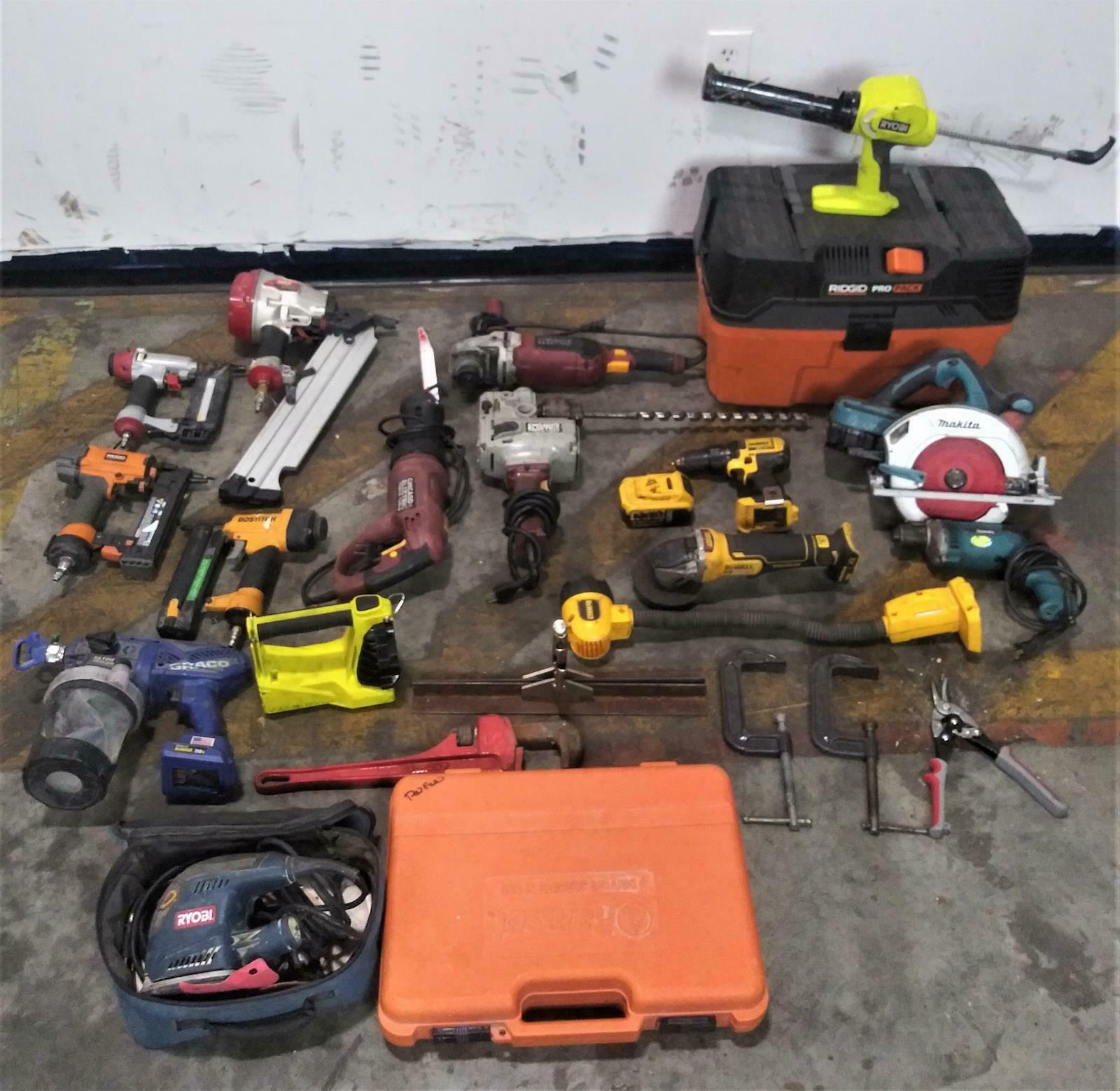 Lot Of Assorted Portable/power/pneumatic Tools & More! - Untested