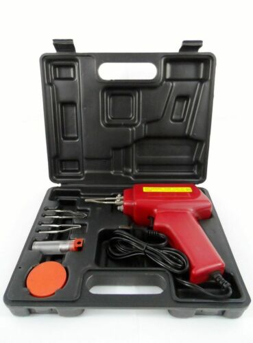 New 5pc 100w Soldering Gun Kit W/case Iron Solder Professional Style Sodering