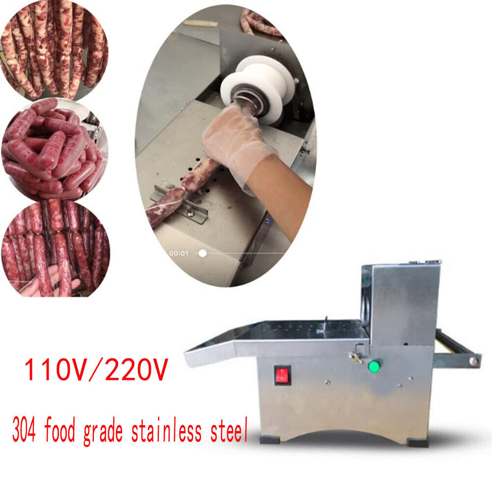 110v 45mm Commercial Electric  Sausage Knotting Machine Binding W/ Pedal