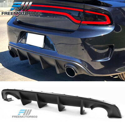 Fits 15-21 Dodge Charger Srt Oe Style Rear Diffuser Bumper Lip Pp