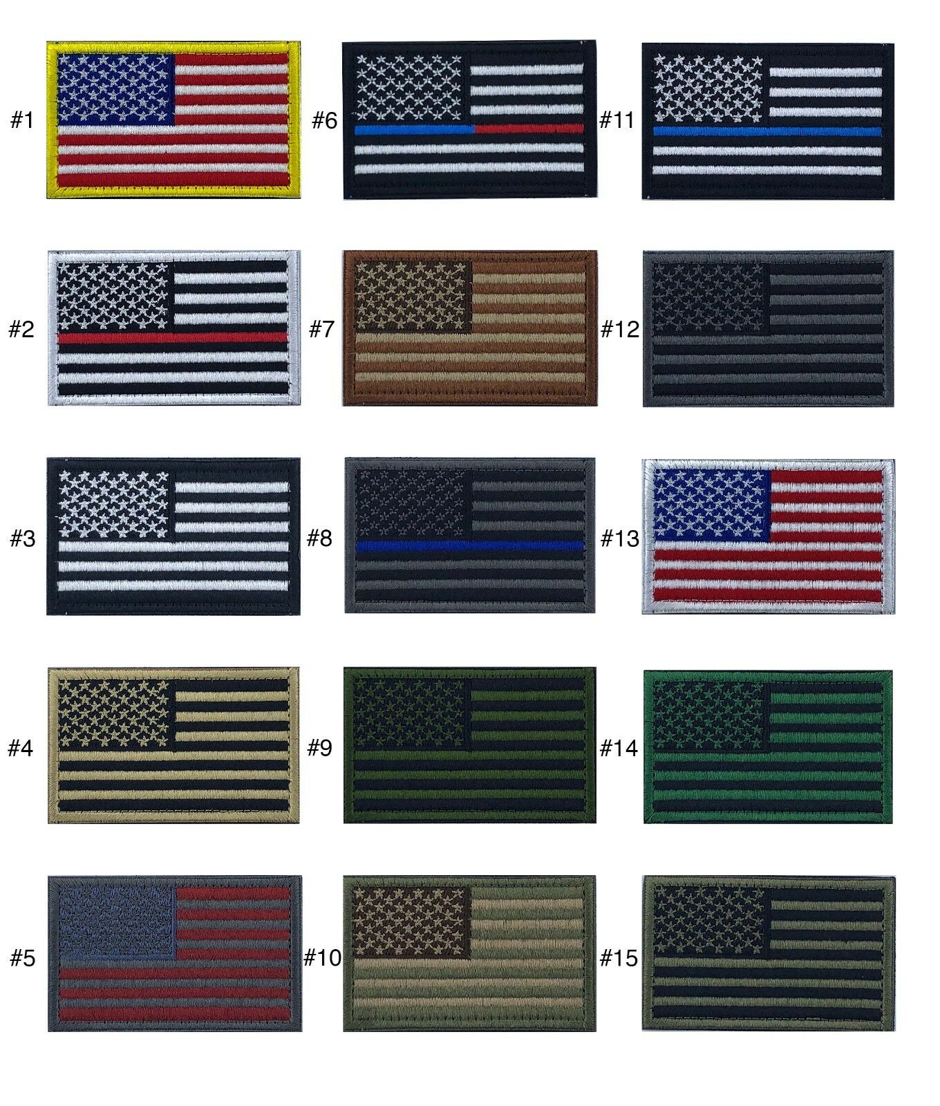 Usa American Flag Patch 2" X 3" Hook & Loop Choice Military Tactical Best Value