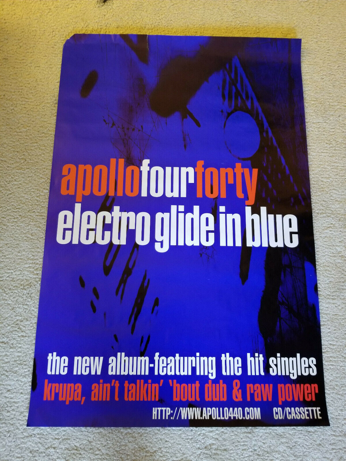 Apollo Four Forty Store Electro Glide In Blue Promo Poster 24" X 36" - R1216