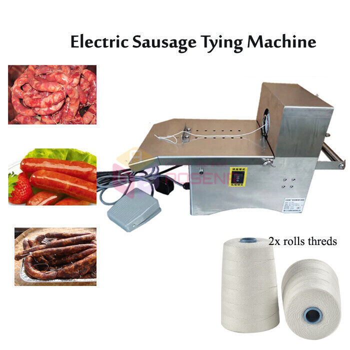 Pedal Control Electric Sausage Tying Machine Sausage Blinding Strapping Machine