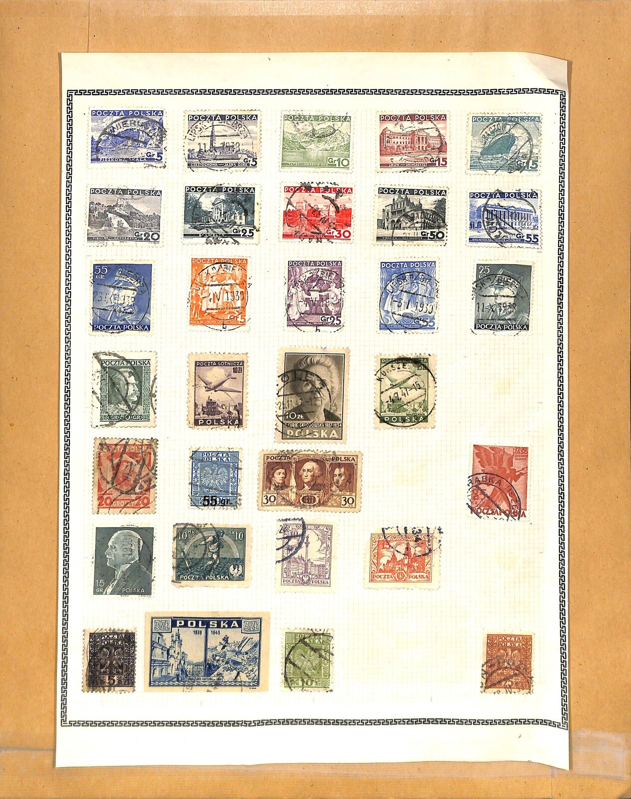 [op2677] Poland Lot Of Stamps On 12 Pages