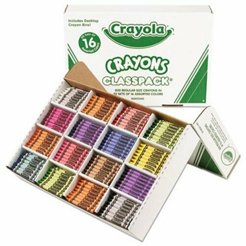 Crayola Classpack Regular Crayons, 16 Colors, 800/bx (cyo528016)