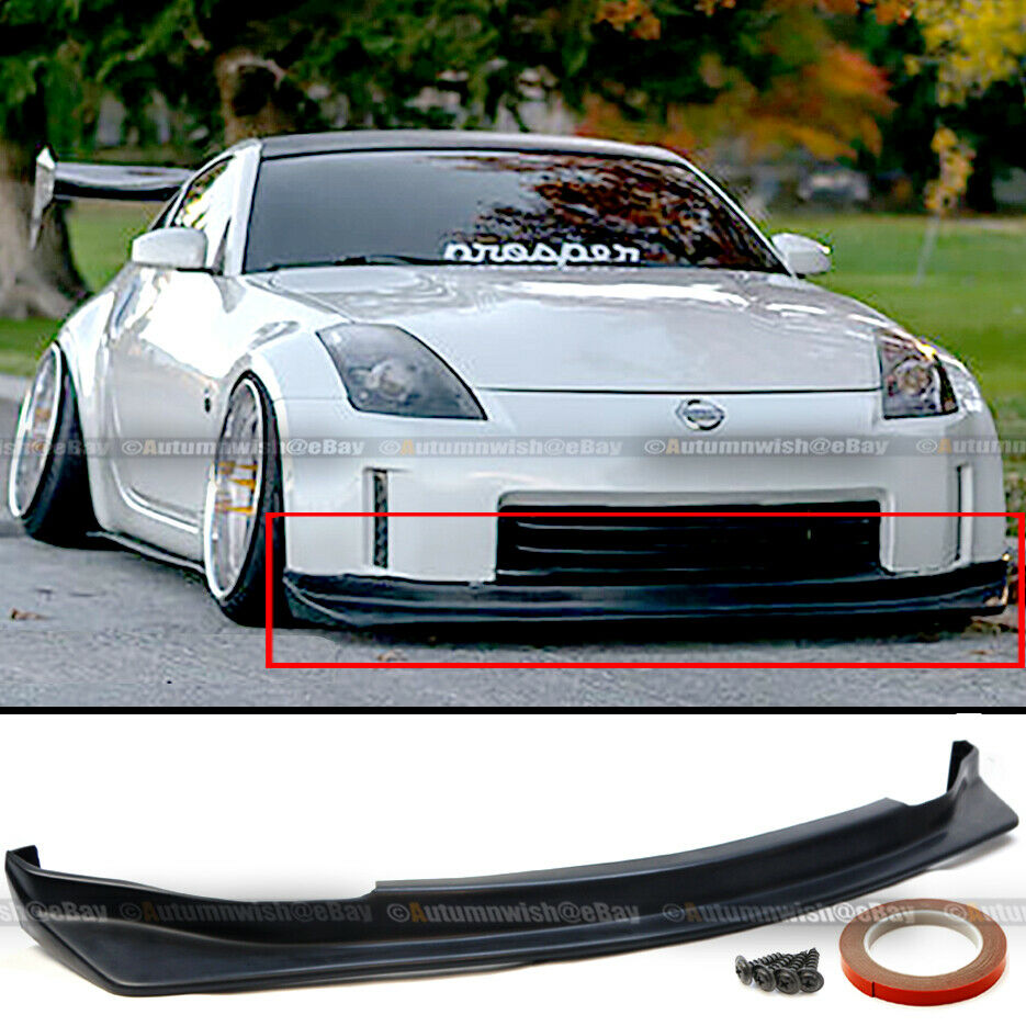 For 06-09 350z Z33 Unpainted Type Ns Style Pu Front Bumper Chin Lip Body Kit