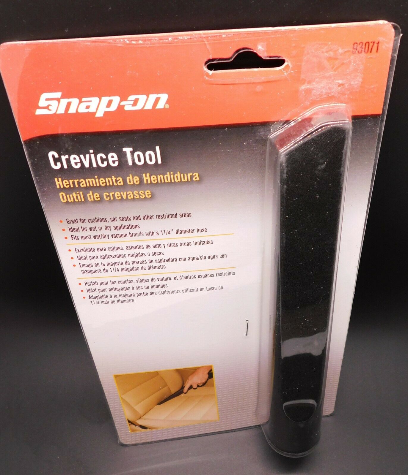 Snap-on Tools Crevice Tool Wet / Dry Vacuum Hose Attachment Unopened 93071