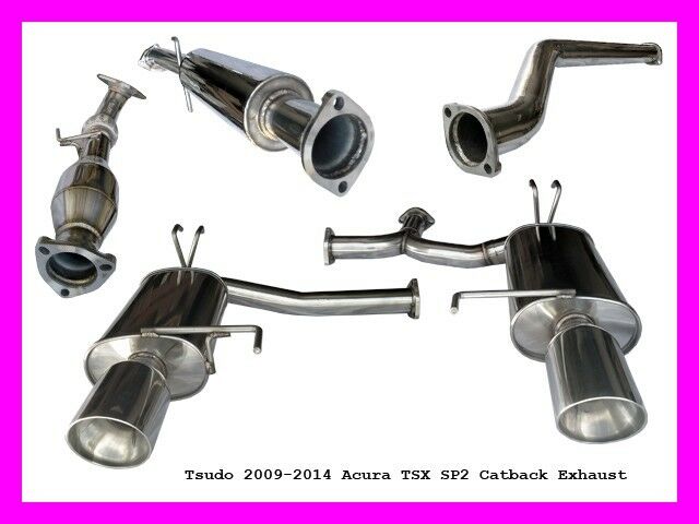 Acura Tsx 09 10 11 12 13 14 Tsudo Sp2 Stainless Cat Back Exhaust W/test Pipe
